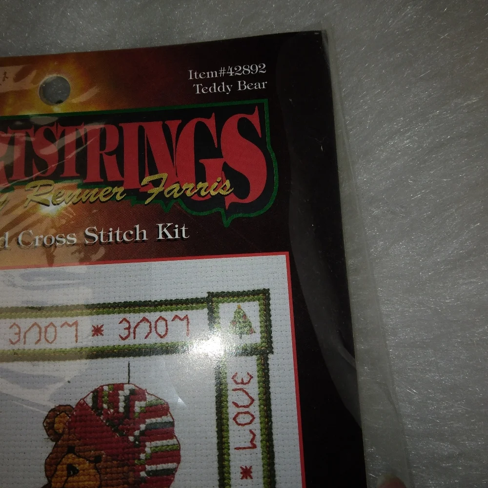 Counted Cross Stitch KIT, Teddy Bear #42892 by Sally Renner Farris